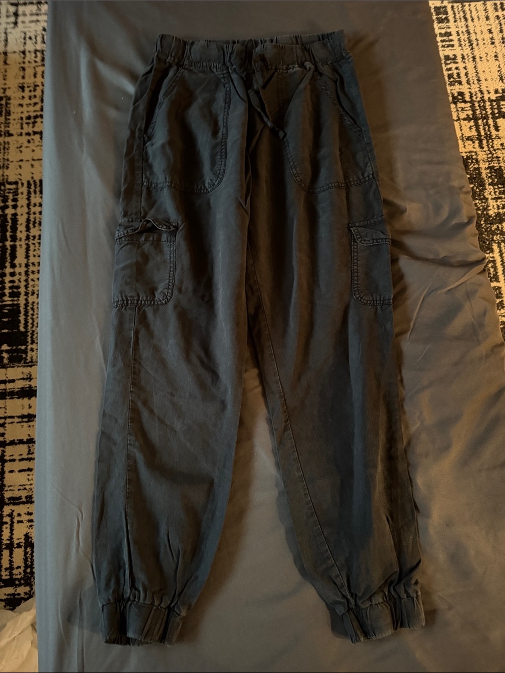 Thread & Supply Black Cargo Jogger Pants